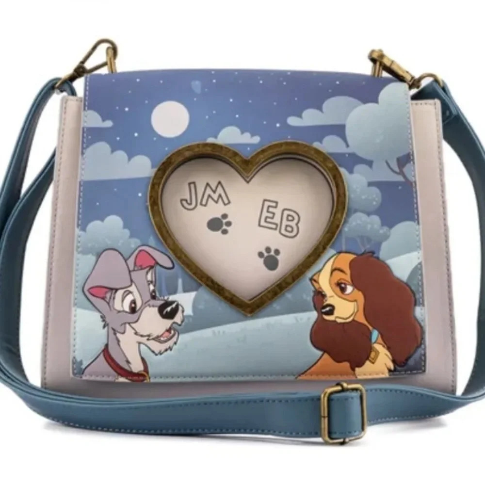 NWT Loungefly Disney Lady & The Tramp Crossbody Bag